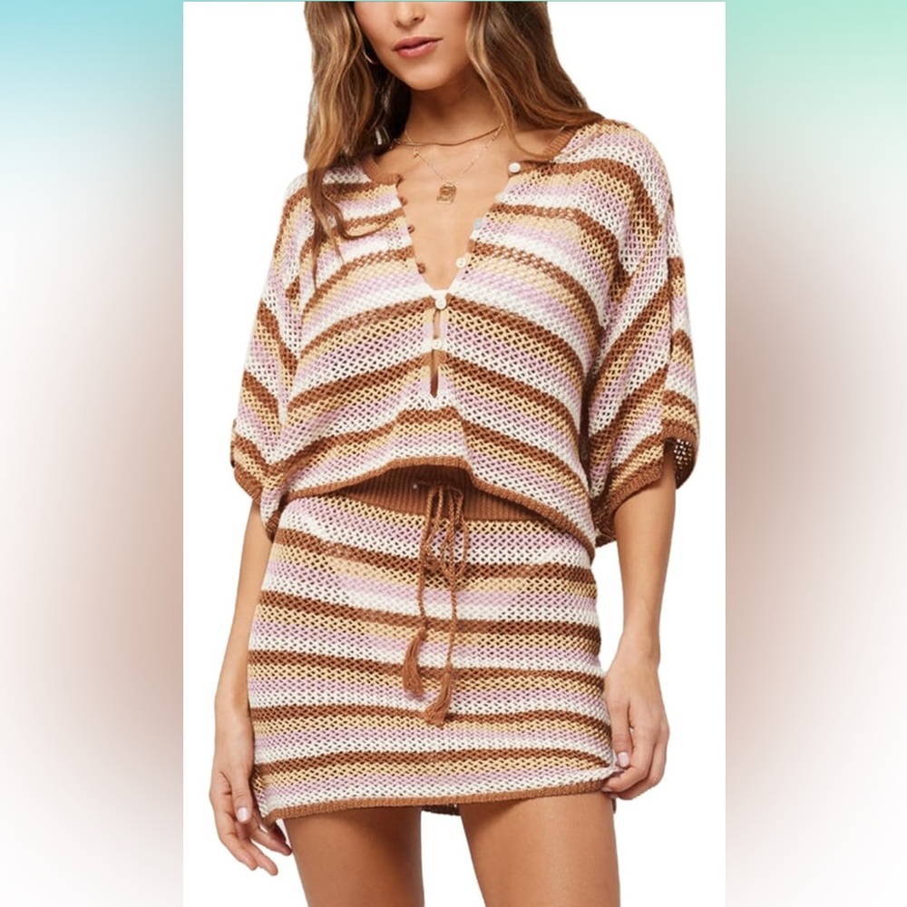 2 piece crochet swimsuit cover up for women